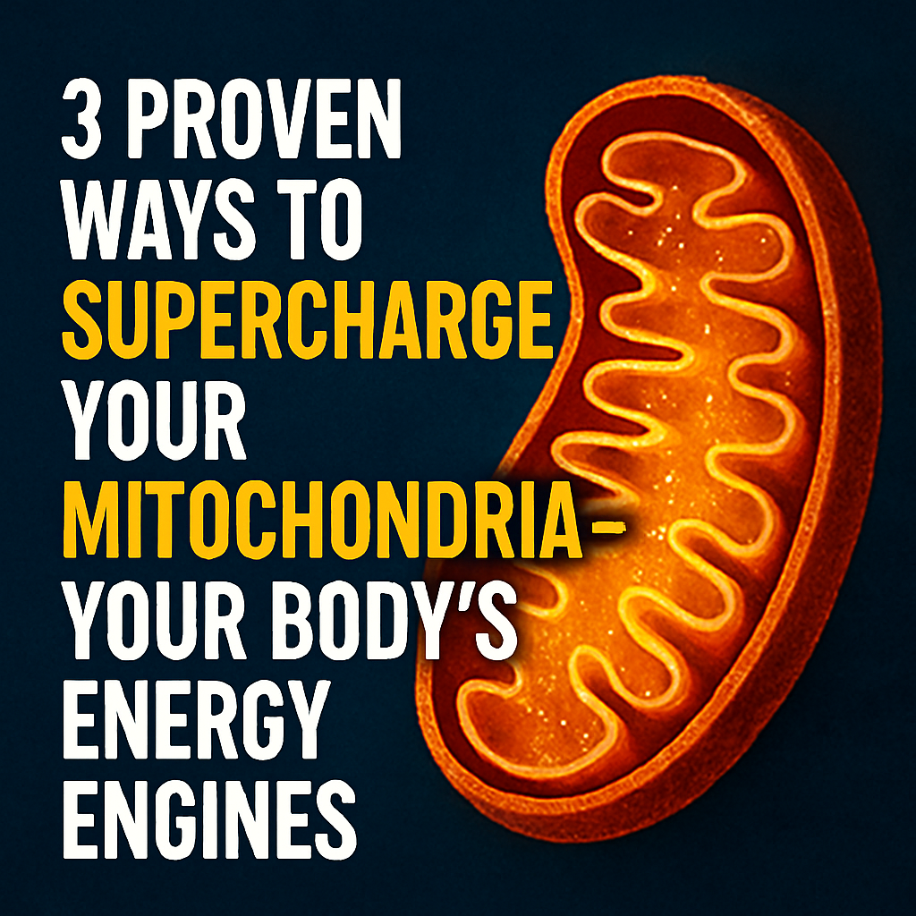 3 proven ways to supercharge your mitochondria - your body's energy engines