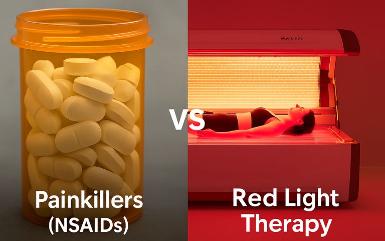 painkillers vs red light therapy